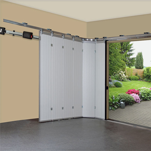 side sliding garage door with vertical garage door panel designs