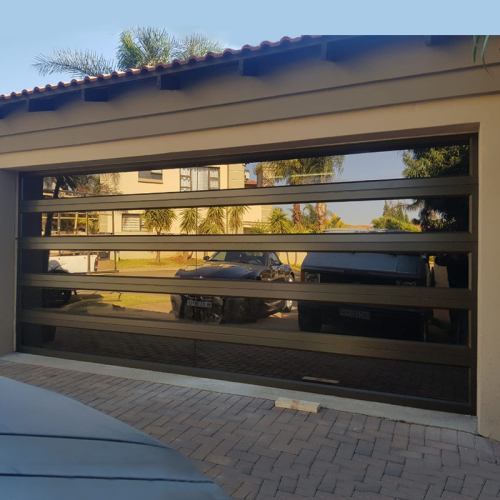 Aluminum Mirror Glass Garage Door