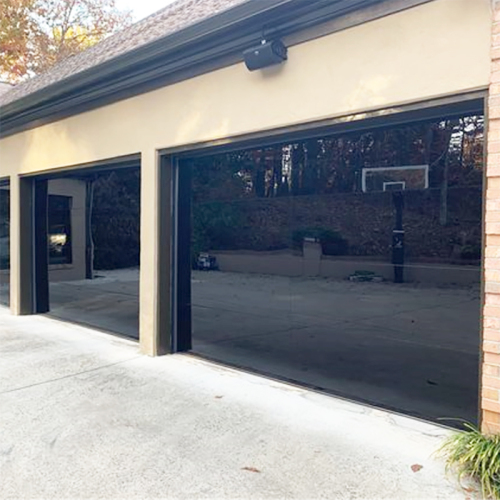Frameless Mirror Glass Garage Door