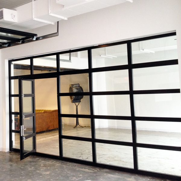 Aluminum Clear Glass Garage Door