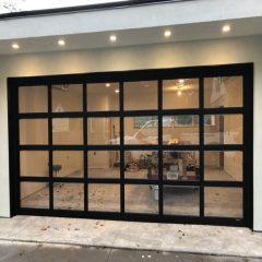 Aluminum Clear Glass Garage Door