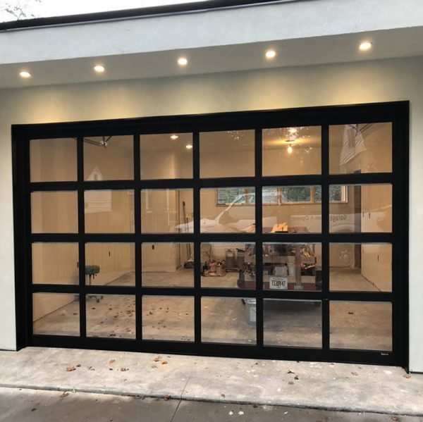 Aluminum Clear Glass Garage Door