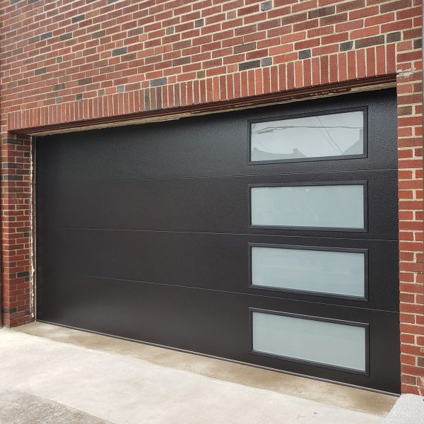 Steel Insulated Garage Door With Side Windows