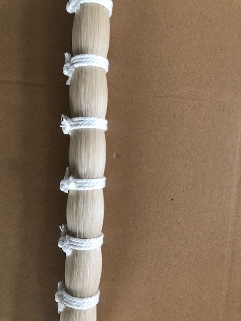 500g Top quality Stallion white mongolia bowhair 31-32" for violin bow rehairs and bow making