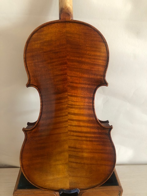 Master violin 4/4 Guarneri model solid flamed maple back spruce top hand carved K2243