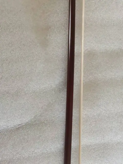 1PC  4/4 size Violin bow pernambuco ebony silver mounted hand made 60-62g