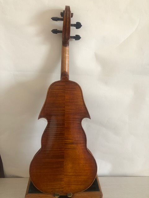 Master 4/4 Violin baroque model flamed maple back spruce top  hand carved