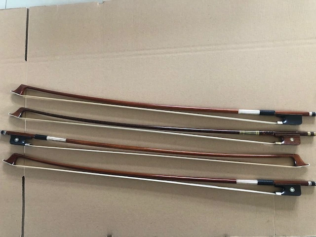 4/4 size Cello bow pernambuco or snake wood silver mounted hand made