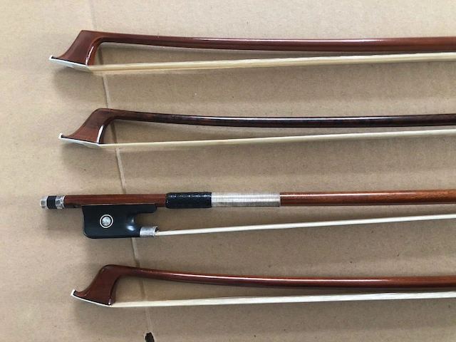 4/4 size Cello bow pernambuco or snake wood silver mounted hand made