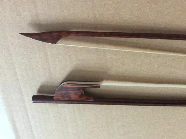 Nice baroque violin bow 4/4 orignal style snake wood