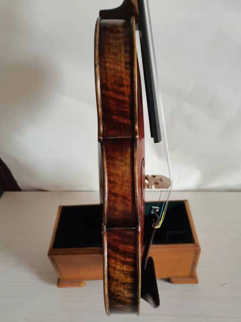 Master 4/4 Violin Guarneri model antique style solid  flamed maple back spruce top hand made nice sound
