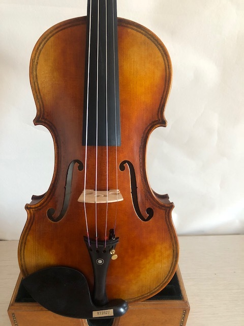 Master 4/4 Violin Maggini model flamed maple back spruce top hand carved K2527