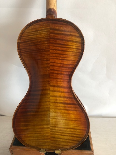 Master 4/4 Violin solid flamed maple back spruce top hand carved K2591