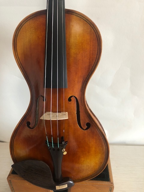 Master 4/4 Violin solid flamed maple back spruce top hand carved K2591