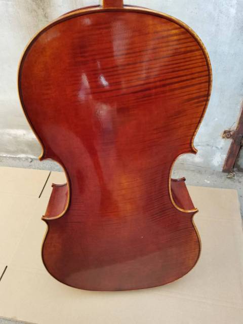 Professional 4/4 size cello 1PC Solid European flamed maple back spruce top hand made nice sound