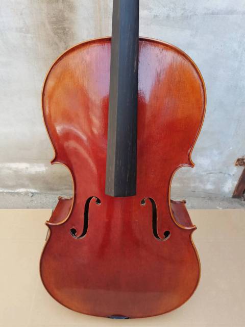 Professional 4/4 size cello 1PC Solid European flamed maple back spruce top hand made nice sound