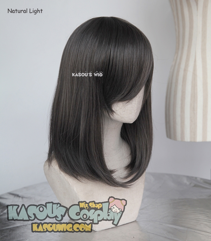 M-1/ SP09 dark gray long bob cosplay wig. shouder length lolita wig 