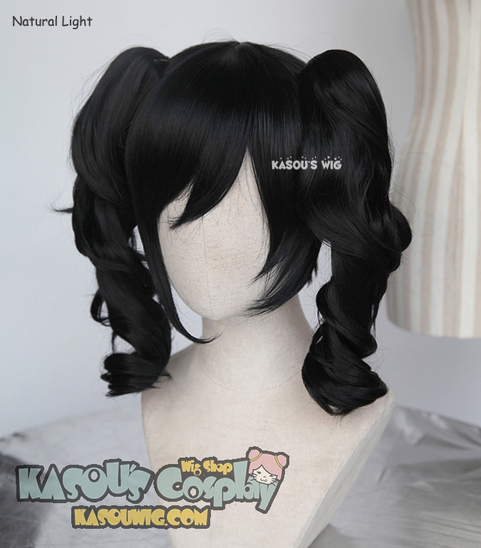 Deaimon Recipe for Happiness Matsukaze Kanoko Black Cosplay Wig