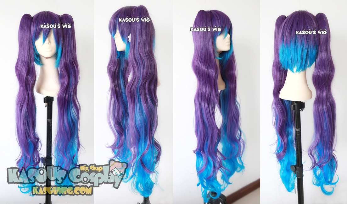 Purple vocaloid wig best sale