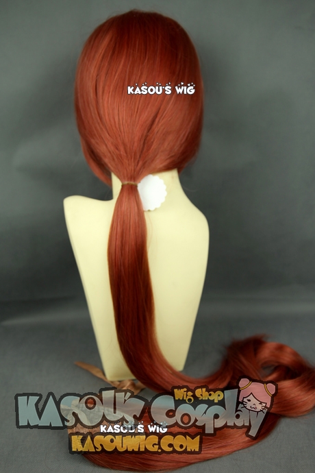 Rurouni Kenshin Himura Kenshin Orange pigtail Wig Style Cosplay Wig &J