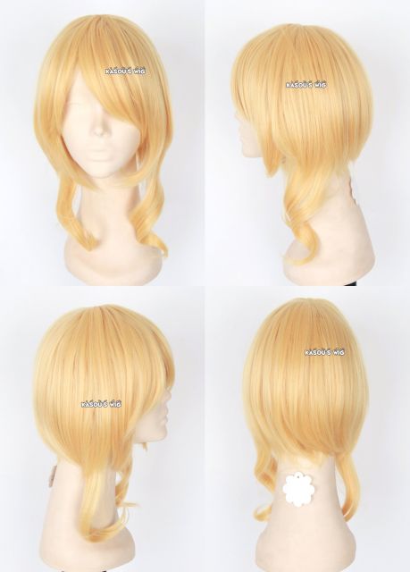 [sold out] Love Live! School Idol project Ayase Eli pastel yellow ponytail cosplay wig . SP01