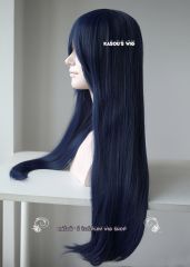 90cm / 35.5" long midnight blue straight wig . Love Live! School Idol project Sonoda Umi / Hinata