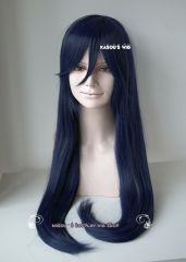 90cm / 35.5" long midnight blue straight wig . Love Live! School Idol project Sonoda Umi / Hinata
