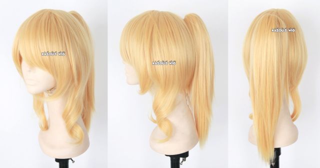 [sold out] Love Live! School Idol project Ayase Eli pastel yellow ponytail cosplay wig . SP01