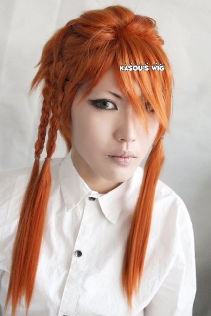 SALE! Black Butler / Kuroshitsuji Joker Beast pre styled Orange Cosplay wig with 4 braids
