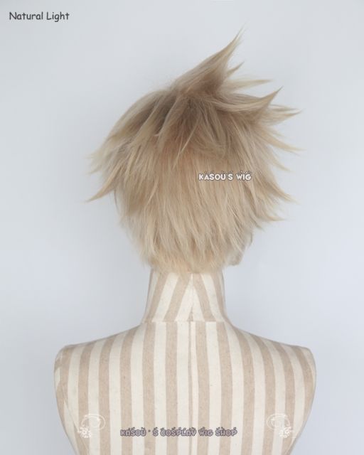 Final Fantasy XV. FF XV Versus Prompto Argentum dark rooted ash blonde spike cosplay wig pokémon go team leader Spark cosplay wig