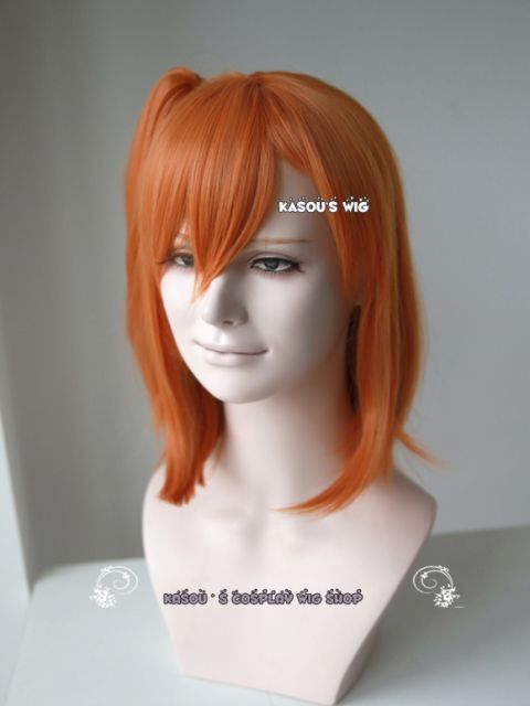 40cm / 15.7" Love Live ! School Idol project Kousaka Honoka long bob pumpkin orange with clip-on ponytail. SP15