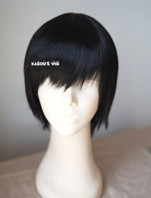 Painter of the Night Baek Nakyum / Tokyo Ghoul Kaneki Ken / Haikyuu Kageyama Tobio short smooth black cosplay wig