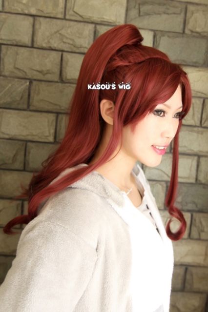 Sailor Moon Makoto Kino Sailor Jupiter pre-styled ponytail cosplay wig with clip