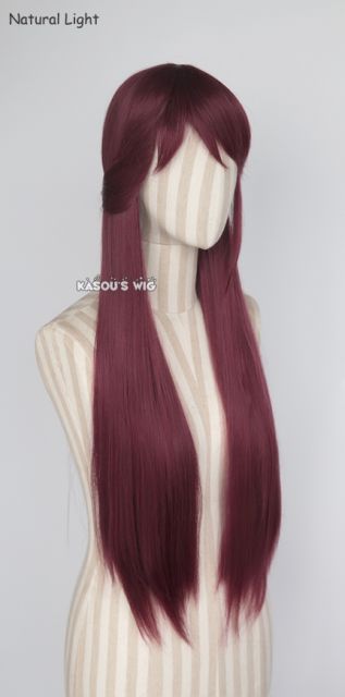 100cm / 39.5" Love Live Sunshine . Aqours Sakurauchi Riko wine red long wig