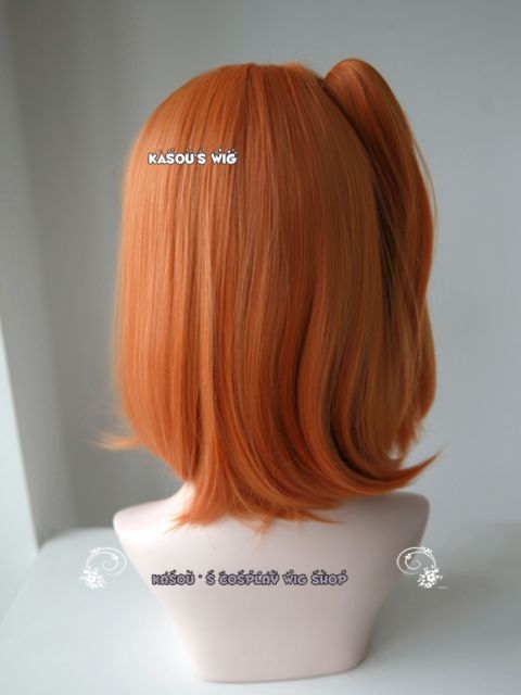 40cm / 15.7" Love Live ! School Idol project Kousaka Honoka long bob pumpkin orange with clip-on ponytail. SP15