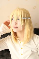Howl's Moving Castle Howl / AOT Historia M-1/KA008 light blonde 40cm long bob cosplay wig Shouder-length