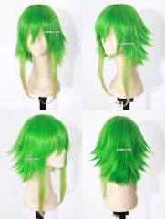 40cm / 15.7" Gumi green yellow ombre long layers cosplay wig