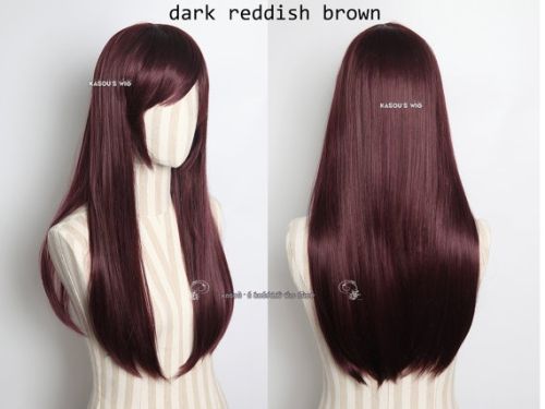 【2 Colors】Overwatch D.Va 70cm long straight wig brown / reddish brown
