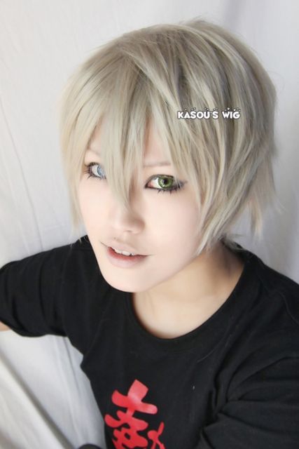 [sold out] Inu x Boku SS Miketsukami Soushi / FINAL FANTASY Hope short layers pale blonde cosplay wig