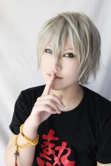 [sold out] Inu x Boku SS Miketsukami Soushi / FINAL FANTASY Hope short layers pale blonde cosplay wig