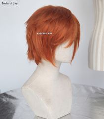 Nick Wilde S-1 / KA021 >>31cm / 12.2" short burnt orange layered wig, easy to style,Hiperlon fiber