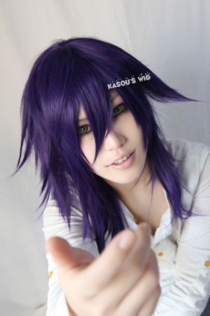 D. N. Angel Dark purple cosplay wig /  45cm