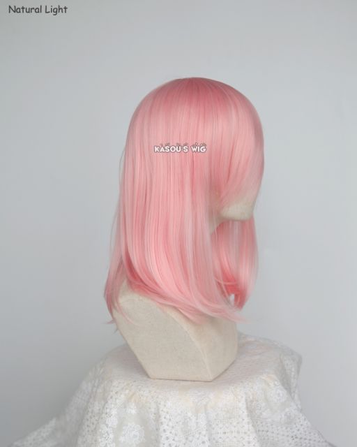 M-1/ KA033 light pink long bob cosplay wig. shouder length lolita wig suitable for daily use