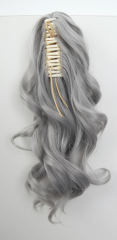 KA001-KA021 A-1 / curly clip on ponytail. 35cm bouncy layered curls