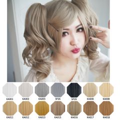KA001-KA021 A-1 / curly clip on ponytail. 35cm bouncy layered curls