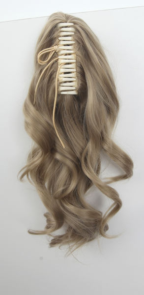 KA001-KA021 A-1 / curly clip on ponytail. 35cm bouncy layered curls