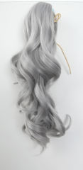 KA001-KA021 A-1 / curly clip on ponytail. 35cm bouncy layered curls