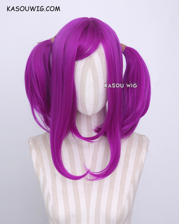 Purple pigtail wig hotsell