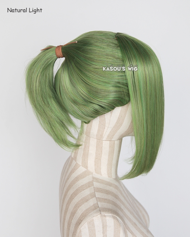 Green pigtail outlet wig