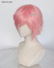 S-1 / SP12>>31cm / 12.2"  short pastel pink layered wig, easy to style,Hiperlon fiber